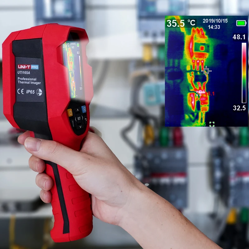 UNI-T UTi165A тепловизор инфракрасный Высокоточный тепловизор камера пол Отопление обнаружения Электрический осмотр