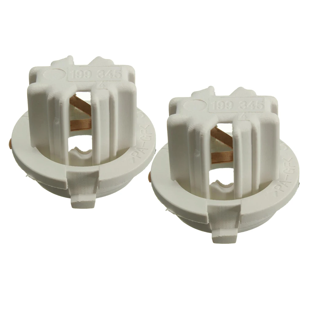 2 Pcs Car Rear Tail Light Socket Holder,  Lamp Bulb Base Holder For BMW 7 Series X5 E53 E70 E65 X3 E83 White 1.29x1.29x0.74 Inch
