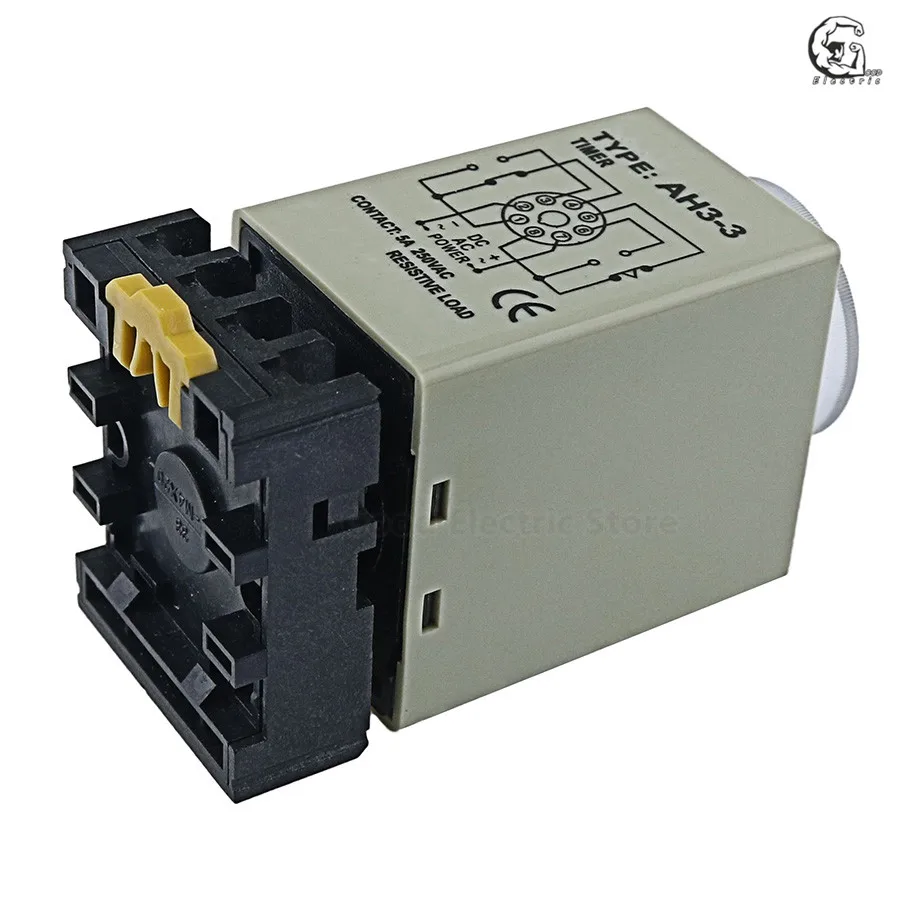 1 комплект 10 S 24-380 В AC/DC Универсальное AH3-3 реле времени новая функция таймер реле времени диапазон 10 секунд реле таймера задержки