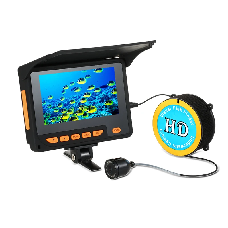 

20M Underwater Ice Fishing Camera Video 4.3'' Monitor IR Night Vision Camera150 Degrees Angle Fish Finder DVR OPTIONAL