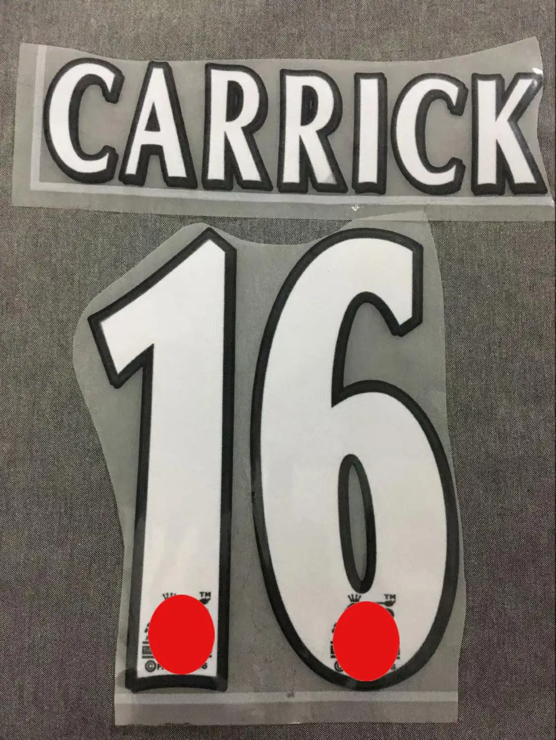 16 CARRICK Lextral 1997-2006 EPL NAMESET FA League Customize Nameset V. NISTELROOY RONALDO Cantona BCKHAM LAMPARD SOLSKJAER SCHOLES Flocking - Цвет: 16 CARRICK