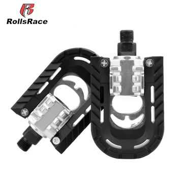 

RollsRace Cycling Road Bike Fold Pedal Plastic Ball Bearing Platform Anti-Slip Pedals For Mountain Bicycle Parts