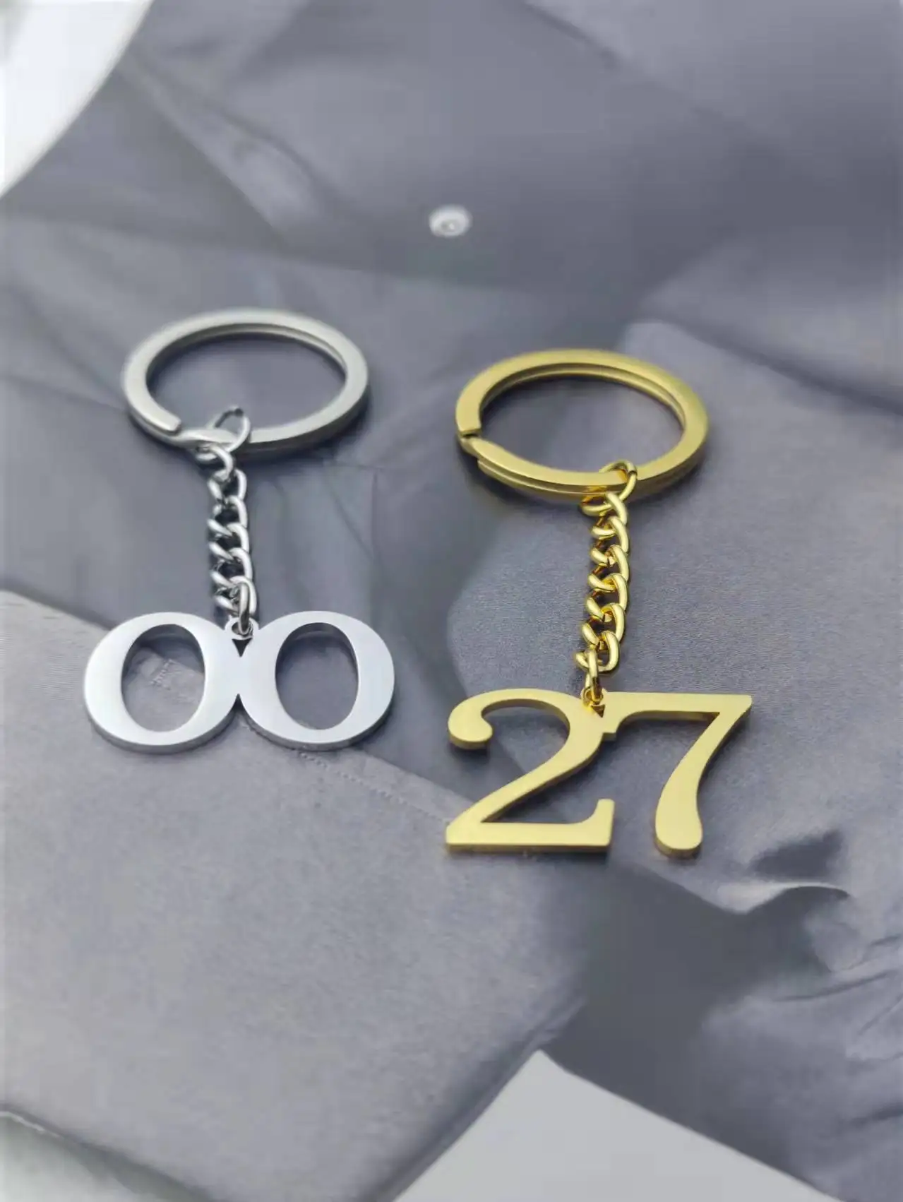 Personalized Key Chain Custom Key Ring Initials Letter Drive Safe Stainless Steel Jewelry For Men Women Keychain Friends Gifts personalized custom initials travel storage wedding bridesmaid ring jewelry box organizer earrings holder case display stand box