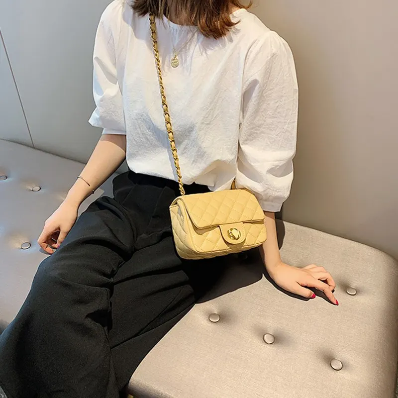 

Summer New Small Flap Bags Plaid Design Fashion Casual Female Shoulder Crossbody Bags Korean Version Style Women Messenger Bags