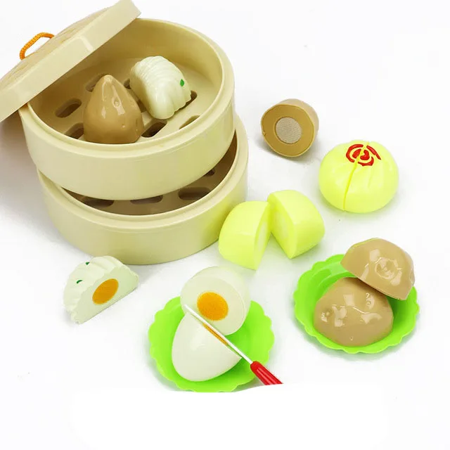05(11pcs) Новые срезанные булочки, овощные игрушки, детская кухня, Kawaii игрушки-пазлы подарки, кухонный игровой домик, обучающий срезанный Фруктовый набор игрушек - Цвет: 05(11pcs)