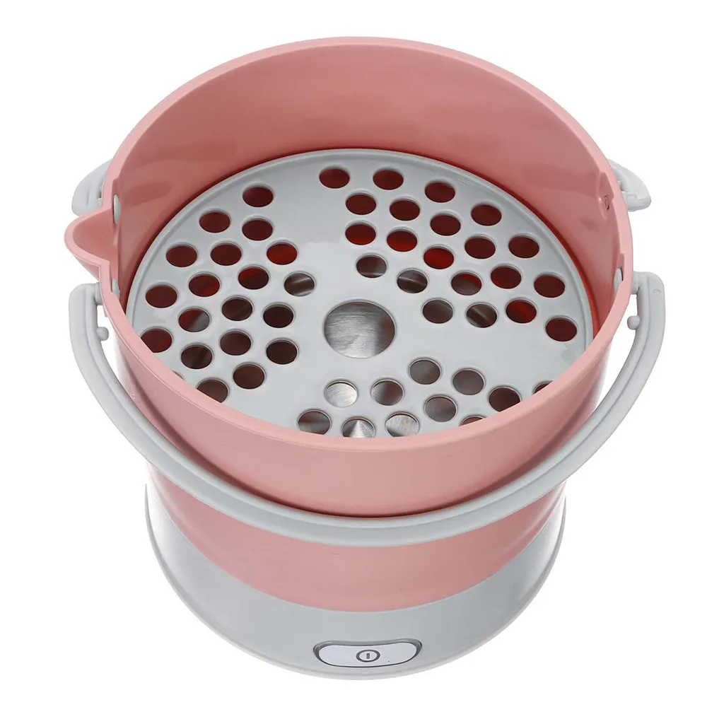 Portable Foldable Electric Steaming Stewing Hot Pot Cooker Muti-functional Silica Gel Sauce Pot Electric Kettle & Steamer Travel