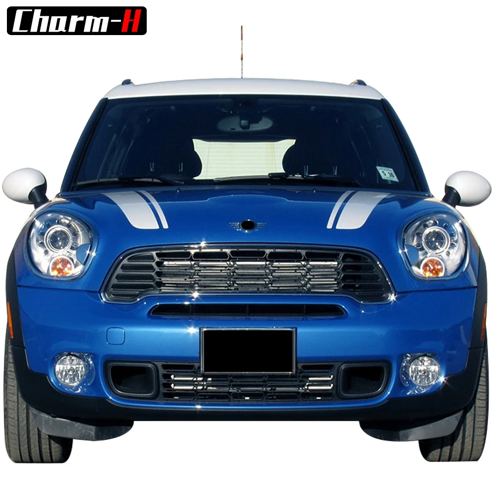 Виниловые наклейки в полоску на капот автомобиля для Mini Cooper R50 R52 R53 R55 R56 R57 R58 R59 R60 R61