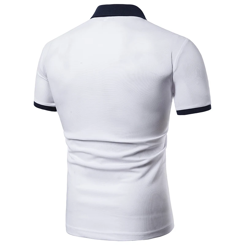 Мужская рубашка поло летняя повседневная Pacthwork цвет короткий рукав Camisa Polo для мужчин поло для мужчины De Marque Haute Qualite топы тройник M-3XL