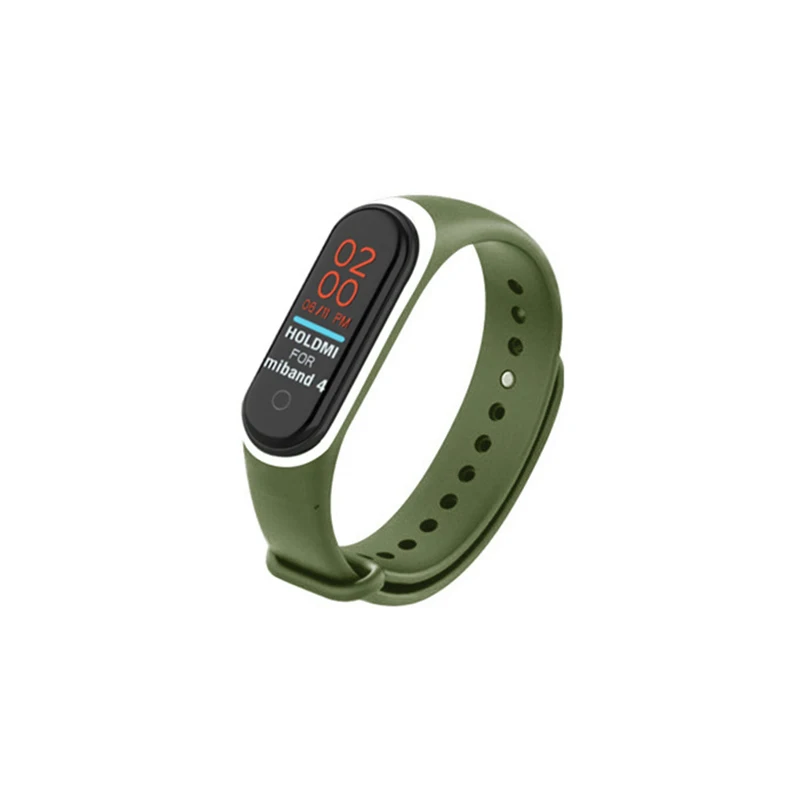 20 Силиконовый браслет для Xiaomi mi, 4 ремешка, браслет, ремешок для mi Band 4, аксессуары, браслет для mi Band 4, ремешок на запястье, 22 цвета - Цвет: 20