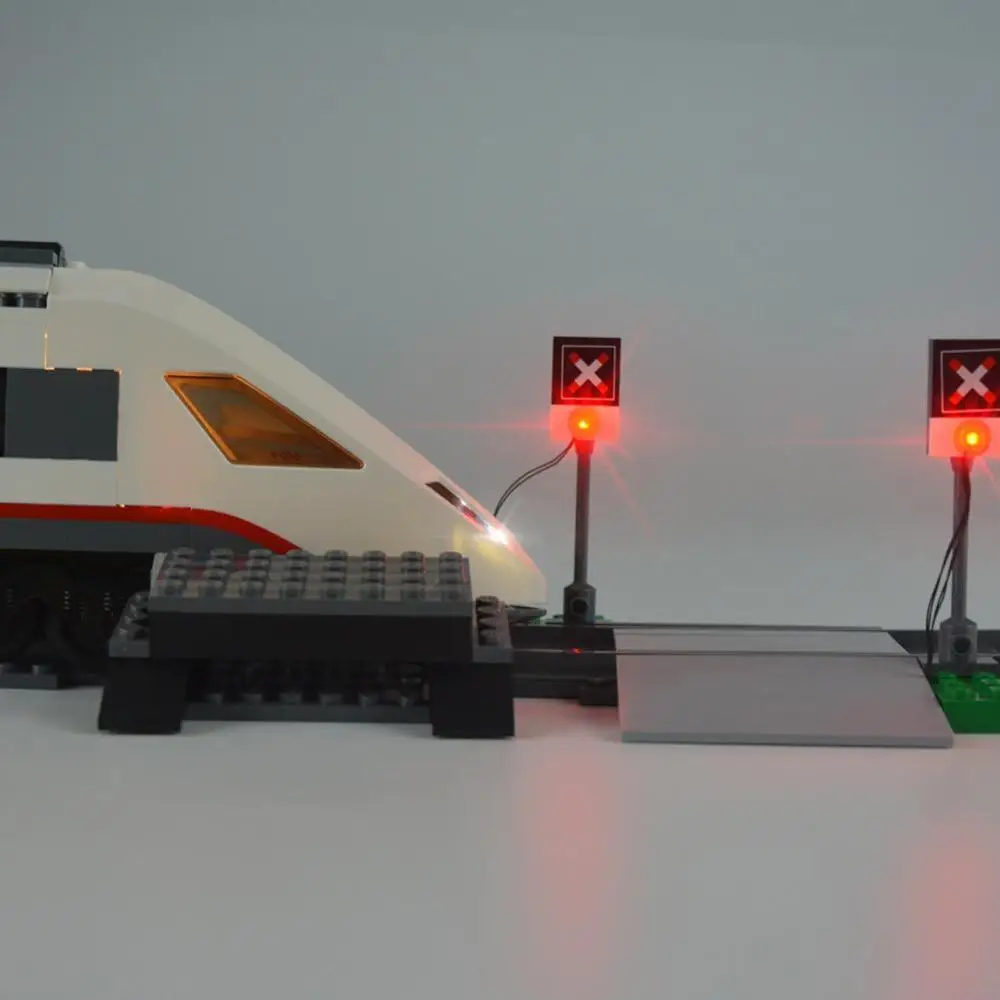 Светодиодный осветительный набор для 60051 поездов Высокоскоростная Модель пассажира осветительный набор 60051 осветительные части Аксессуары