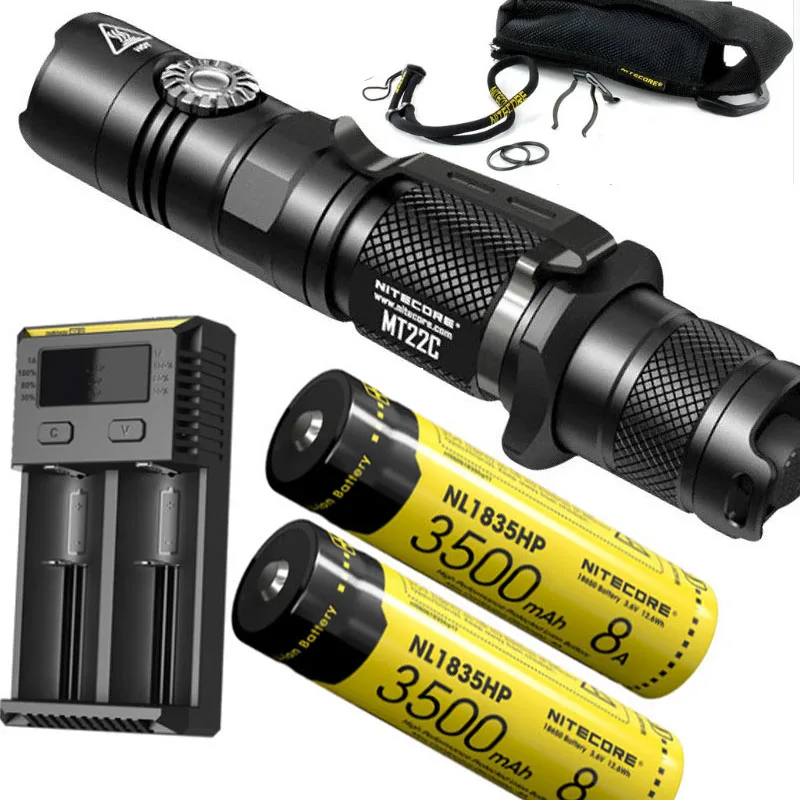 Тактический фонарик NITECORE MT22C CREE с поворотным переключателем и дальним светом 1000