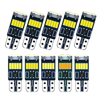 

T10 2825 168 Cambus Car Auto Lamp LED Light Bulb W5W For Renault Duster Logan Megane 2 fluence twingo logan koleos audi - 10pcs