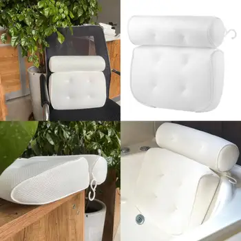 

Luxurious Bath Pillow for Women & Men Ergonomic Bathtub Cushion Neck Support for Spa Bath Relaxing