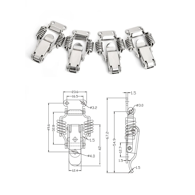 Stainless-Steel-Locks-Hasps-Box-Lock-Toolbox-Lock-Hasp-Latch-(J108)