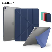 Из искусственной кожи чехол для iPad Pro 12,9, GOLP Магнитный Флип PC задняя смарт-крышка для iPad Pro 12,9 чехол