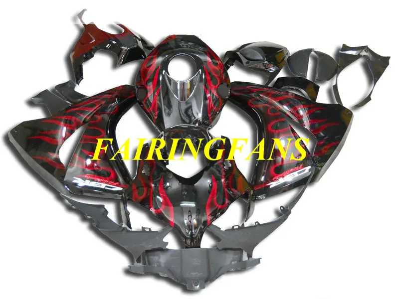 Инжекторный комплект для HONDA CBR1000RR 08 09 10 11 CBR 1000 RR CBR 1000RR 2008 2011 Красный Пламя Обтекатели на кузов+ подарки HM15