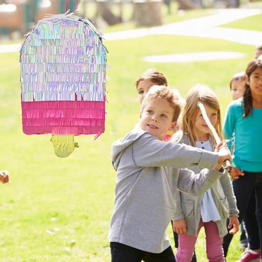 В форме мороженого Pinata детские украшения для дня рождения Алюминиевая фольга Pinata Реквизит Поставки Дети День рождения украшения