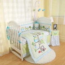 Детское постельное белье мультфильм одеяло с изображением животных простая детская кроватка кровать юбка мальчик набор постельных принадлежностей для девочек экологически