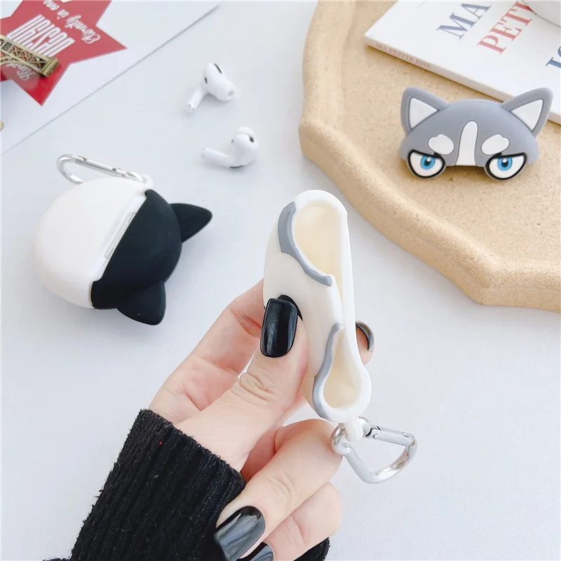 Чехол для гарнитуры Bluetooth для Apple Airpods 1 2 3, чехол, популярный мультяшный брелок, силиконовый мягкий брелок для ключей для женщин и мужчин, подарок