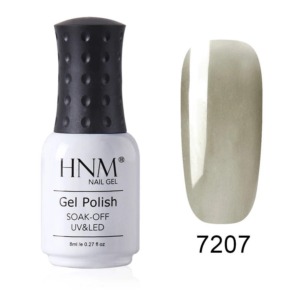 HNM, новинка, 8 мл, французский обнаженный УФ-гель для ногтей Narl Art, гибридный лак, матовый топ, светодиодный Полупостоянный лак, лак, эмаль - Цвет: 7207