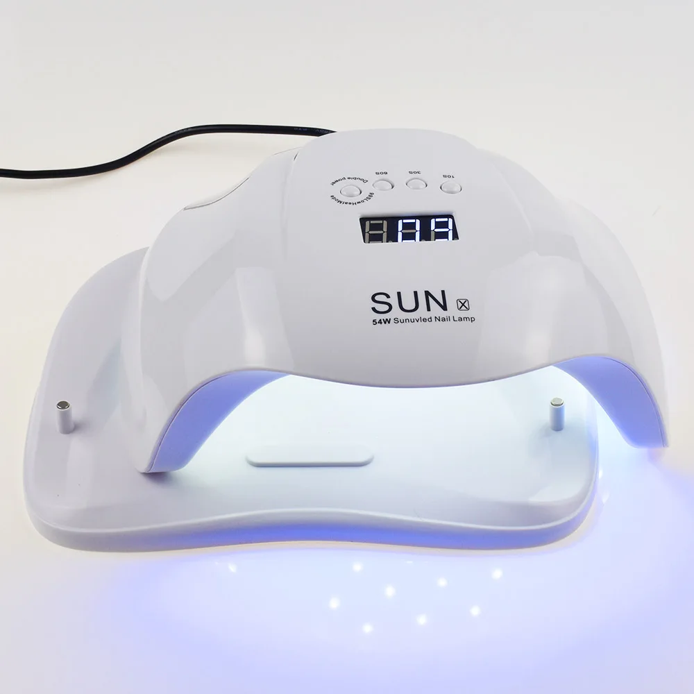  54W/48W UV LED Nail Lamp Nail Dryer for Curing Nail Gel Polish Manicure Machine with Timer button S