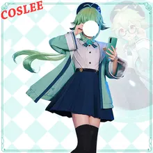 

COSLEE Game Genshin Impact Sucrose JK Uniform Cosplay Costume Women Activity Party Role Play Clothes New