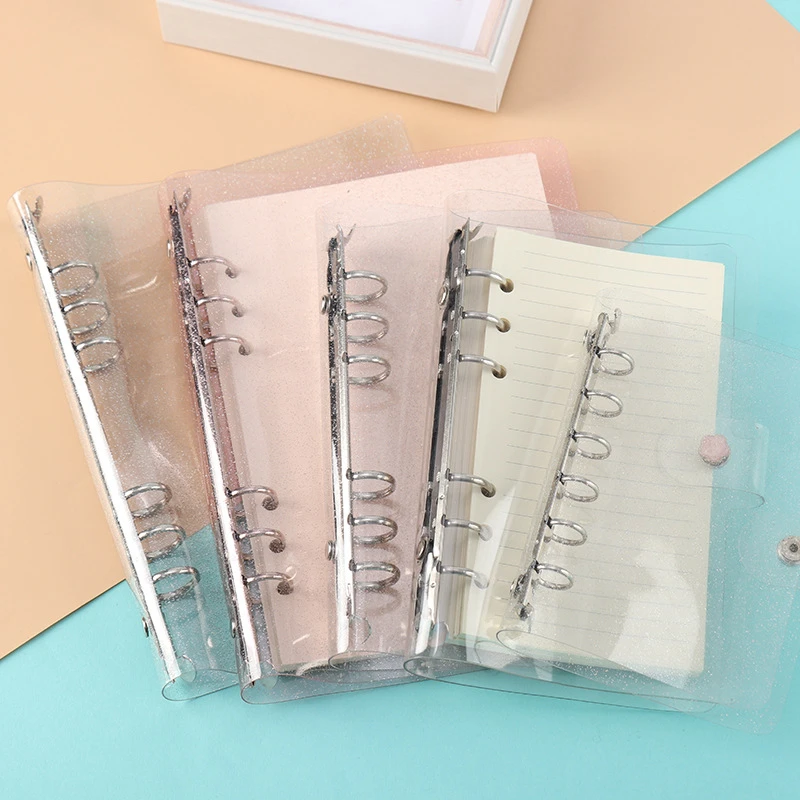 A5 A6 A7 Standard 6 Holes Clear Soft PVC Notebook Cover Protector Round Ring Binder Loose leaf Folder(Inner Paper Not Included) |