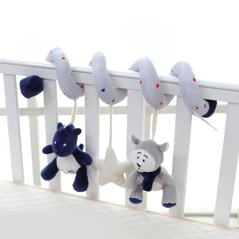 Детская кровать погремушки игрушки детские кроватки Подвесные Игрушки для малышей с рисунком медведя и кролика Бусина в виде детской коляски музыка постель с игрушкой сумка для коляски колокольчик погремушка