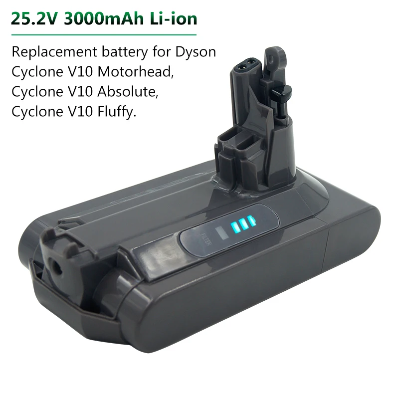 Новая замена 25 2 V 3000mAh литиевая батарея Замена Батарея для пылесос Dyson cyclone V10