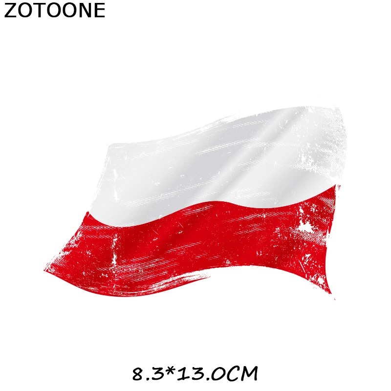 ZOTOONE Национальный флаг наклейки с космосом для железной передачи одежды DIY аксессуары футболки Платья моющиеся теплопередачи H - Цвет: ZT1259