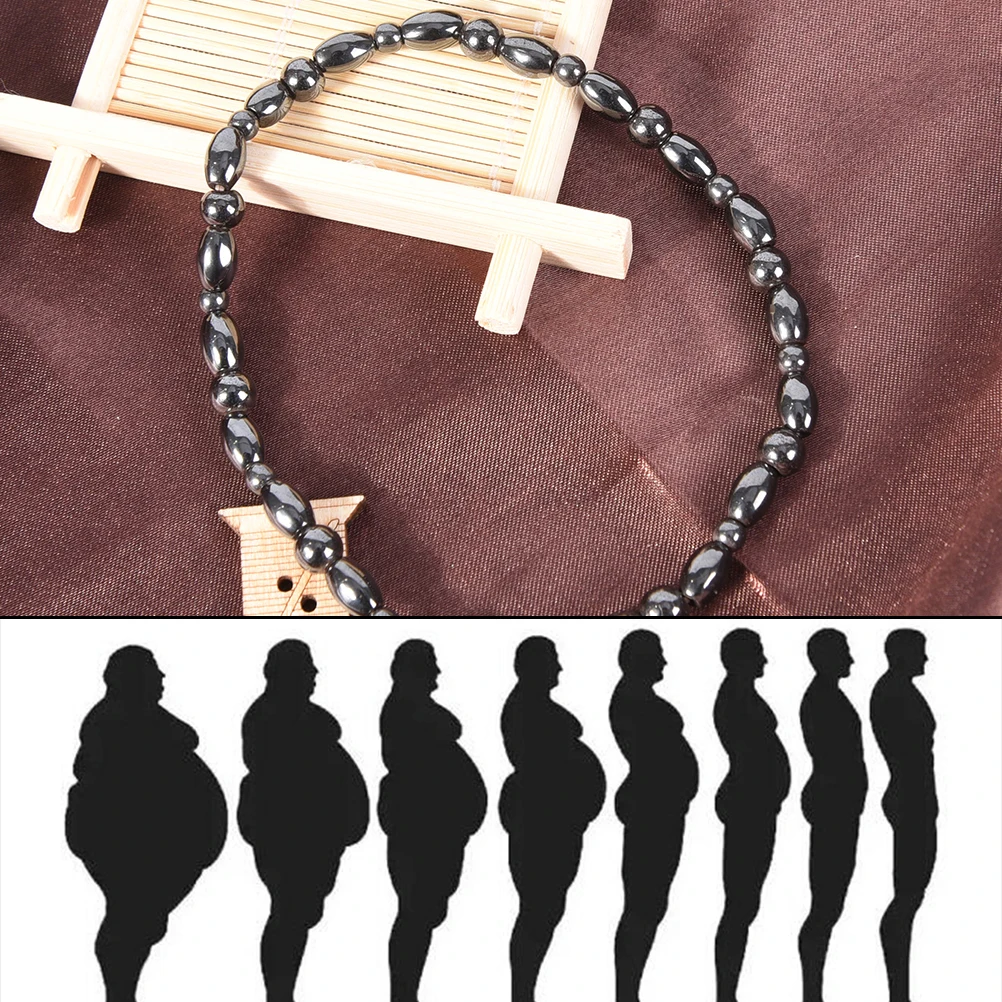 Sliming Black Foot Chain Healthy Weight Loss Magnetic Therapy Anklet For Women Men Beads Ankle Bracelet Sliming Black Foot Chain Healthy Weight Loss Magnetic Therapy Anklet For Women Men Beads Ankle Bracelet