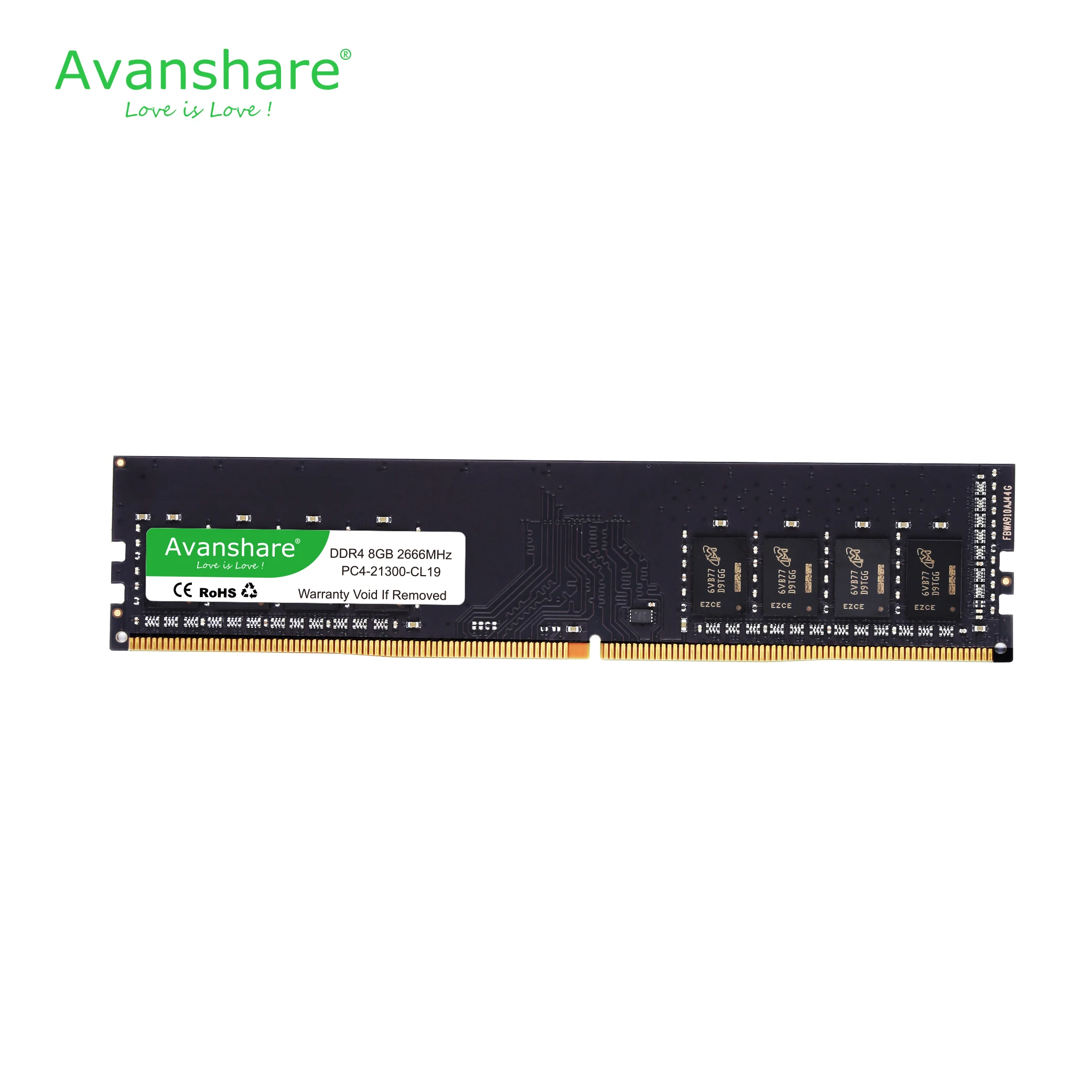 Avanshare DDR4 8 Гб ram 4 Гб 2400 МГц/2666 МГц 16 Гб PC DIMM настольная память поддержка материнской платы ddr4 от Ali express