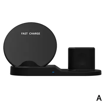 

3 in 1 Fast Wireless Charger 3in1 Wireless Charging 10W Station Dock Qi K3B4