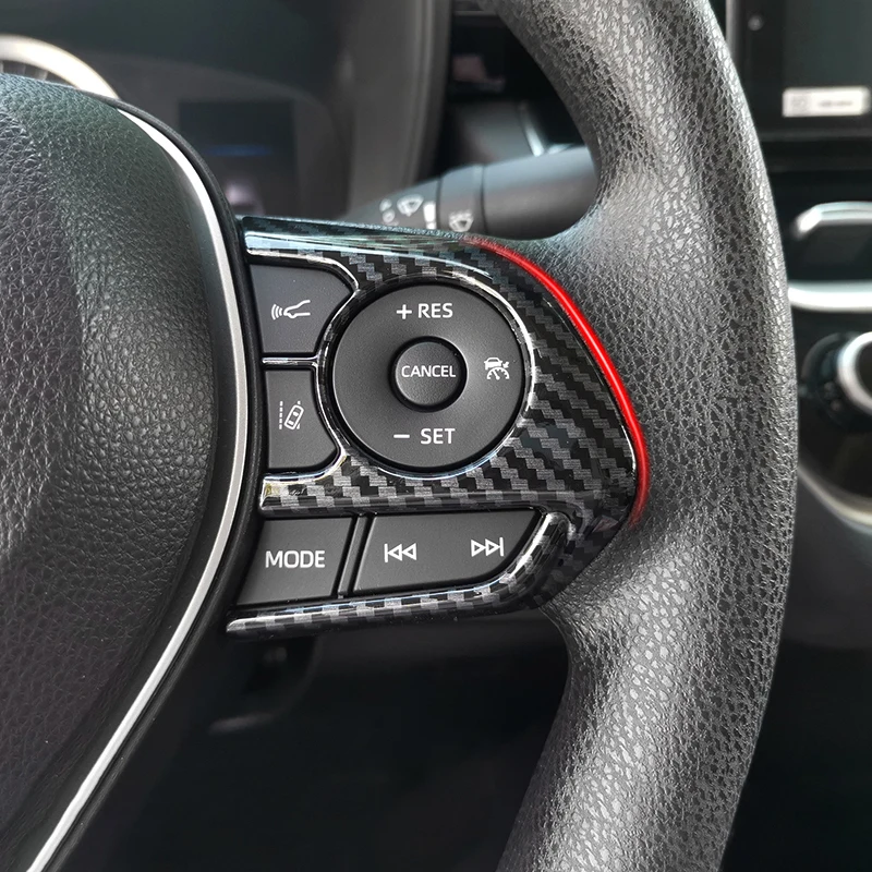 Sleek Car Steering Wheel Button Trim Cover Sticker Accessories