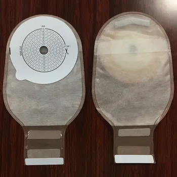 

Colostomy Bags Max Stoma 70mm Skin Color Ostomy Bags with Velcro Closure Back Window Drainable Ostomy Pouch 10 Pc