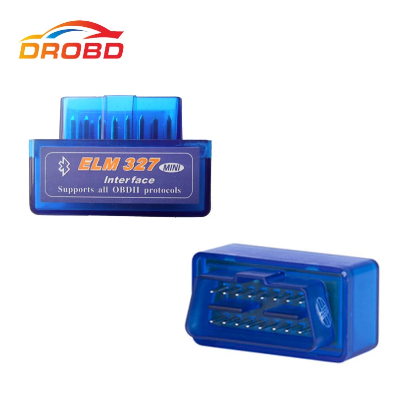 Диагностический прибор сканер кода V2.1 синего цвета Супер Мини ELM327 ELM 327 Bluetooth OBD OBD2
