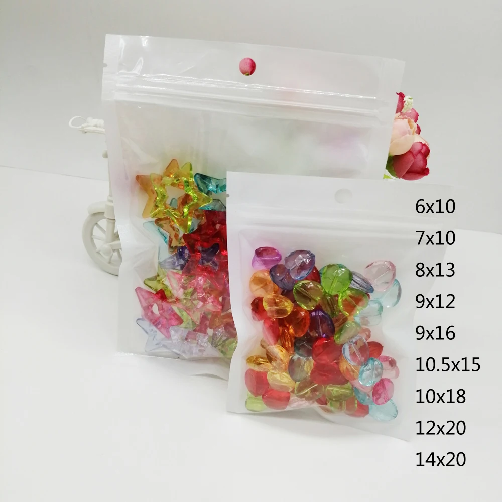 Plastic Sachet Zip Amazon 500pcs Zipper Plastic Bag Gift Reusable