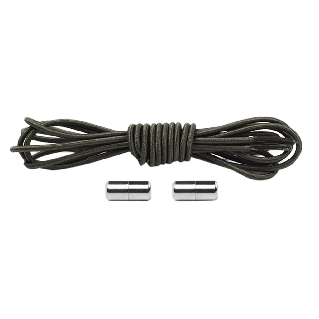 

1Pair No tie Shoelaces Round Elastic Shoe Laces For Kids and Adult Sneakers Shoelace Quick Lazy Laces Shoestrings #A