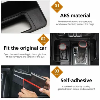 

Set Storage Box Gear Shift Side For Jeep Wrangler JL Plastic Practical