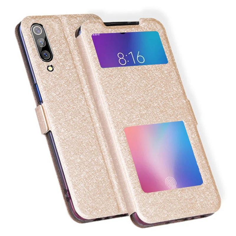 Чехол для xiaomi mi 9 откидной xiaomi9 чехол из искусственной кожи с открытым окном