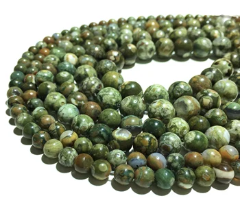 

Natural 12mm Rhyolite Beads Gemstone Spacer Round Beads for Handcraft Bracelet Necklace DIY Jewelry Making Design Factory Price