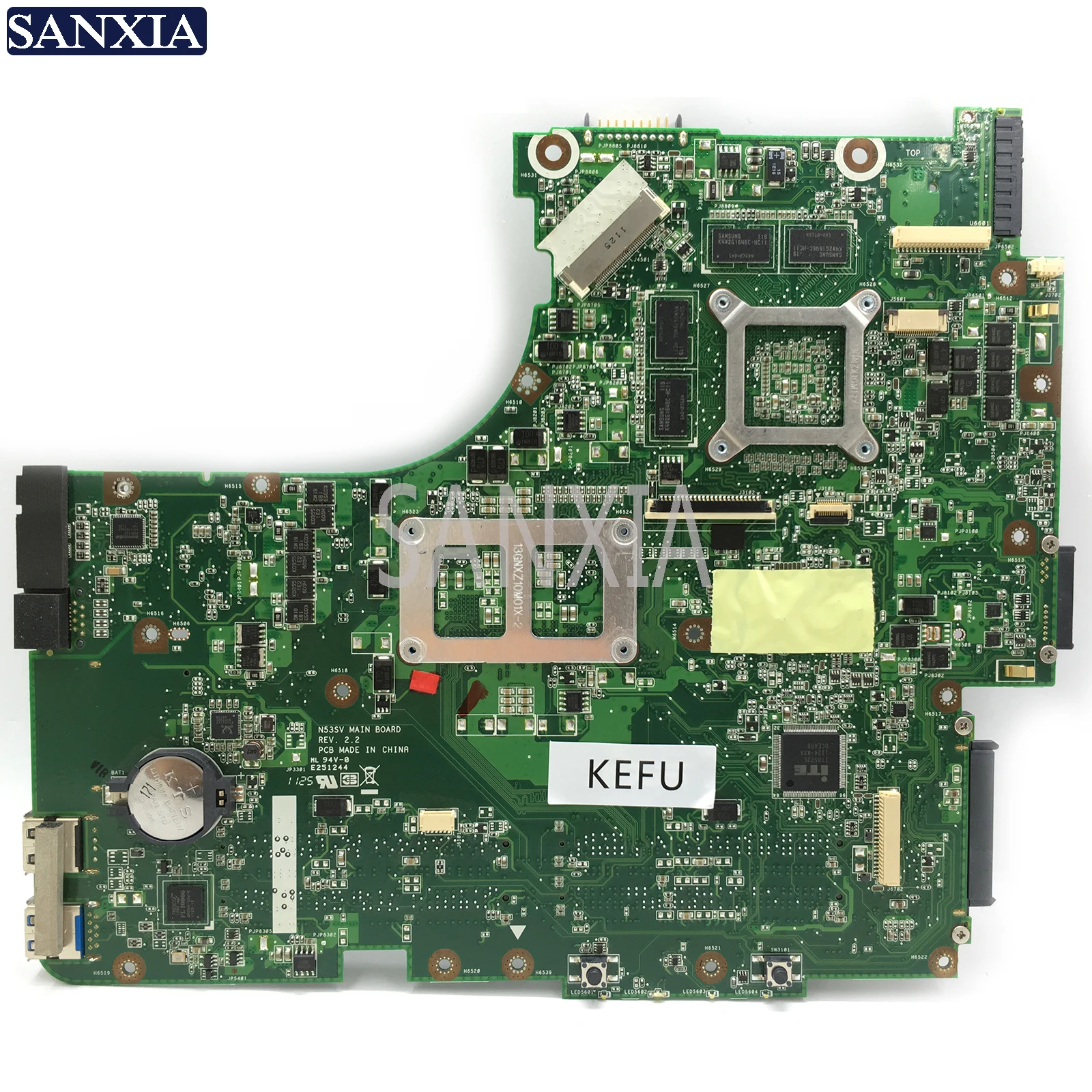 KEFU N53SV материнская плата для ноутбука ASUS N53SV N53SN N53SM оригинальная материнская плата GT540M-1GB