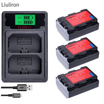 

2280mAh NP-FZ100 NPFZ100 NP FZ100 Battery + LED Dual USB Charger for Sony NP-FZ100, BC-QZ1, Sony a9, a7R III, a7 III, ILCE-9