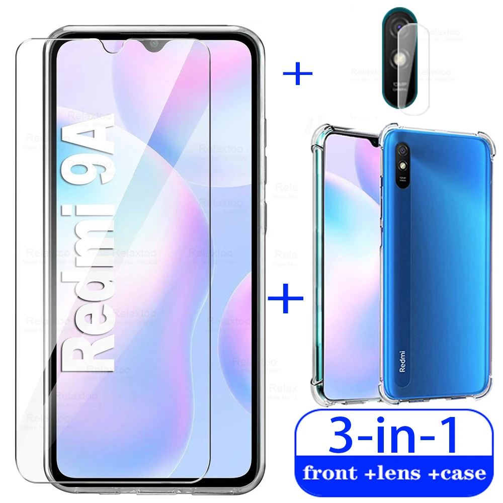 Силиконовый чехол для Xiaomi Redmi 9a 9c 9 8a 8 a c закаленное стекло | Мобильные телефоны и