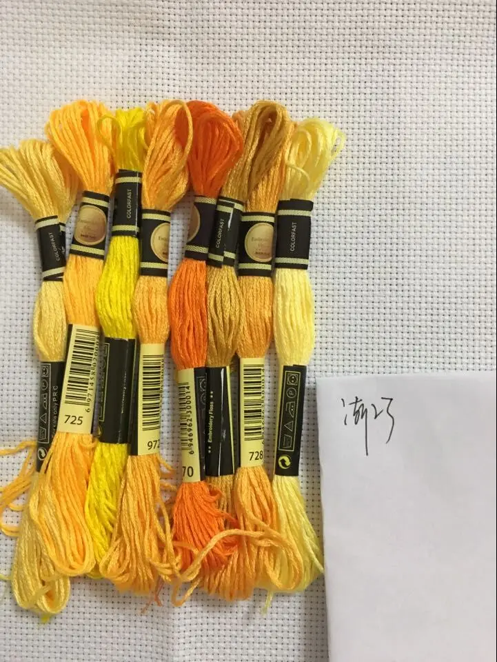 Cross Stitch Cotton Embroidery Thread Floss Sewing Skeins Craft 8 Cross Stitch embroidery thread