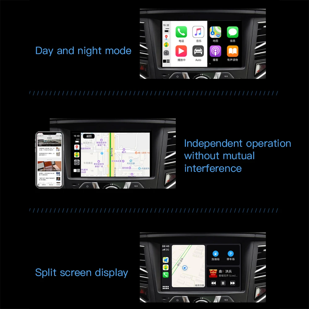 Android автомобильный навигационный модуль USB Carplay Bluetooth подключение телефон
