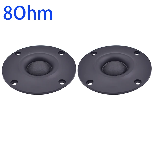 Tenghong 2pcs 3.5 Inch Tweeter Audio Speakers 4Ohm 8Ohm 20W Silk Film Speaker 25 Cores Dome Treble Loudspeaker For Home Theater 8Ohm