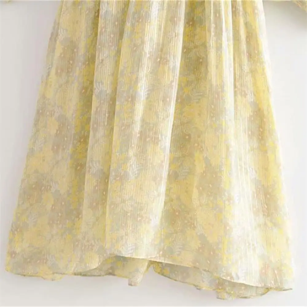 Осень 2019 женское Новое Пышное Платье со стоячим воротником и длинным рукавом с