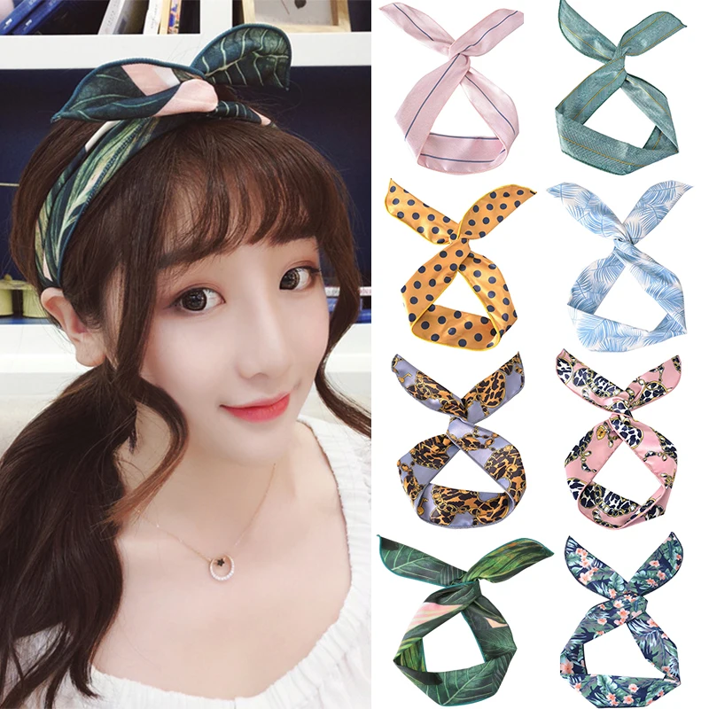 

Sale Women Summer Bohemian Hair Bands Print Headbands Retro Cross Turban Bandage Bandanas HairBand Headwrap Headwear