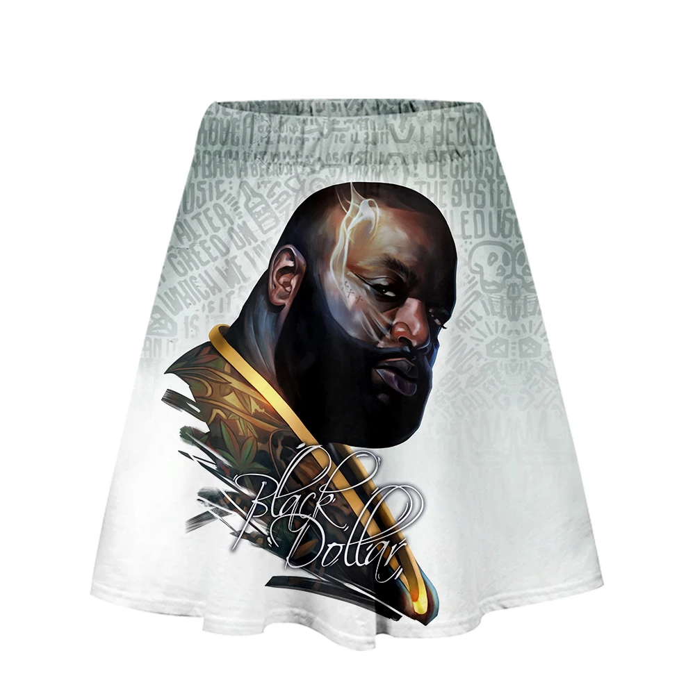 Rick Ross юбка Harajuku Повседневная стиль Harajuku Pop Rick Ross юбки новые сексуальные Kpops Женские повседневные Горячая Распродажа юбки